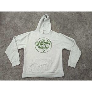 Ole Smoky Tennessee Whiskey Hoodie Mens Large Gray Pullover‎ Sweatshirt Fleece